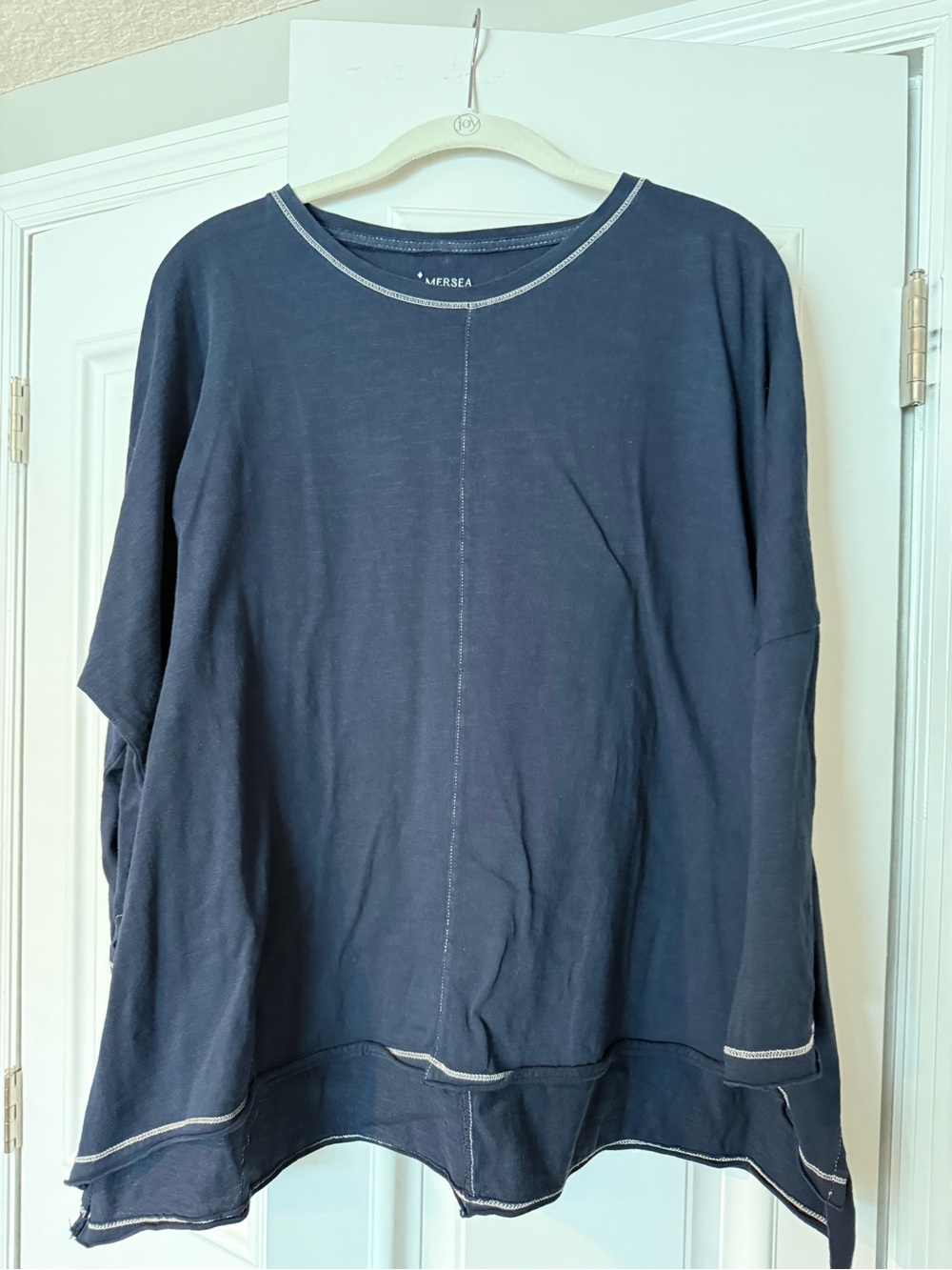 Mersea Navy Long-Sleeve Catalina top